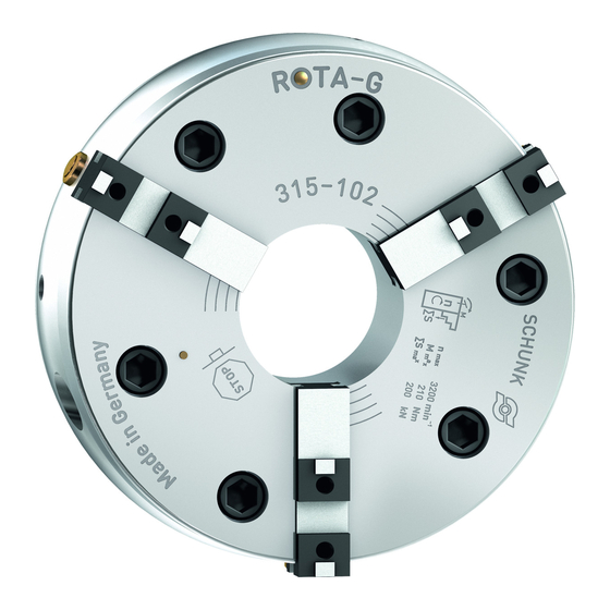 SCHUNK ROTA-G Series Operating Manual