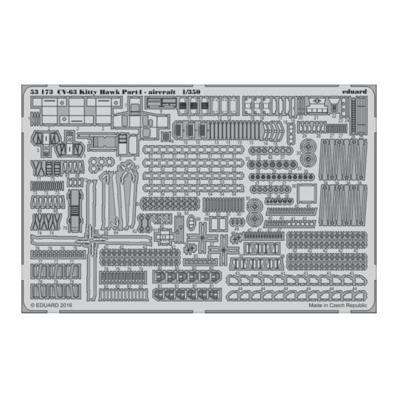 Eduard CV-63 Kitty Hawk Part4 - aircraft 1/350 Quick Start Manual