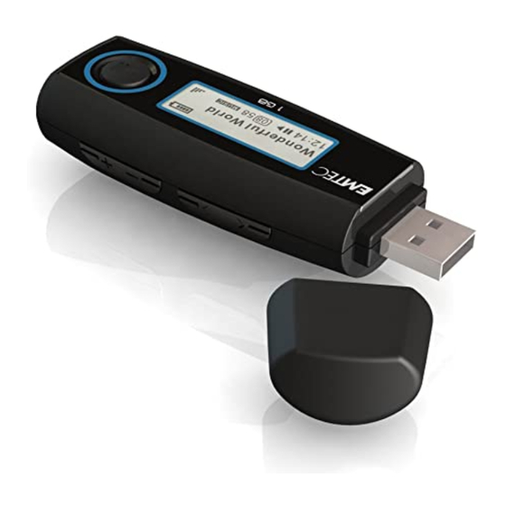 Emtec C210 Portable MP3 Player Manuals