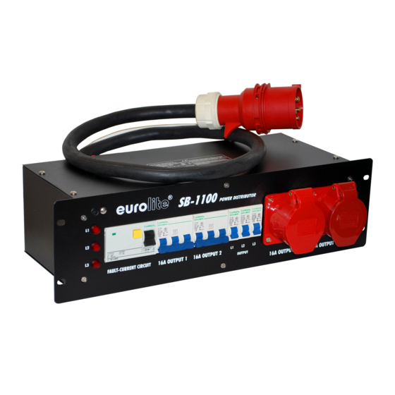 EuroLite SB-1100 User Manual