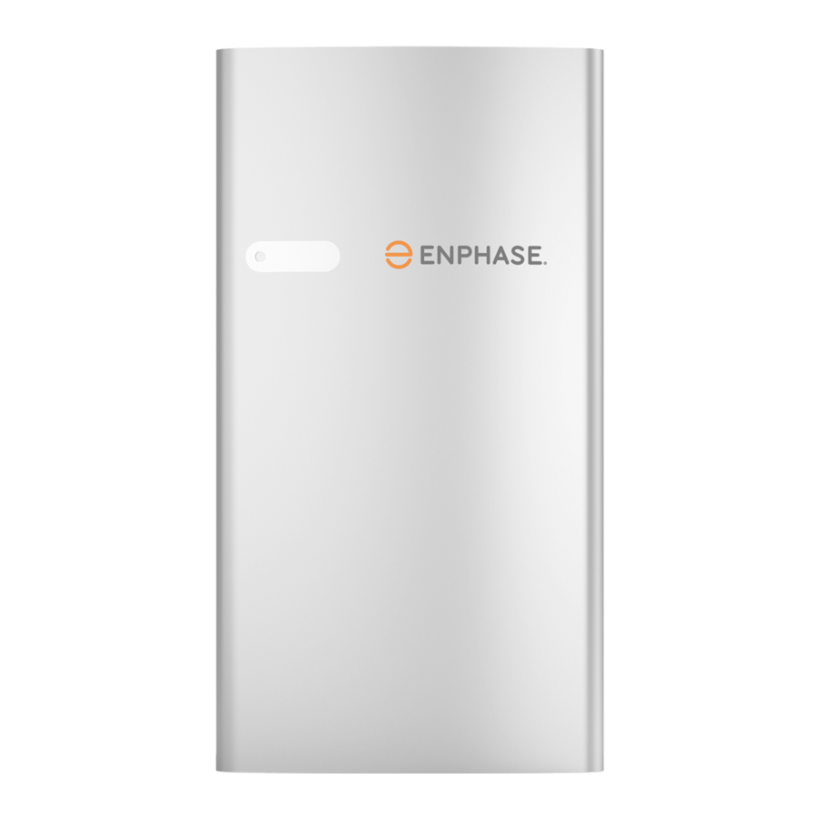 enphase IQ Battery, IQ Battery 3, IQ Battery 10, ENCHARGE-3-1P-NA Manual