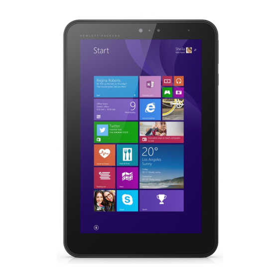 HP Pro Tablet 408 G1 Maintenance And Service Manual