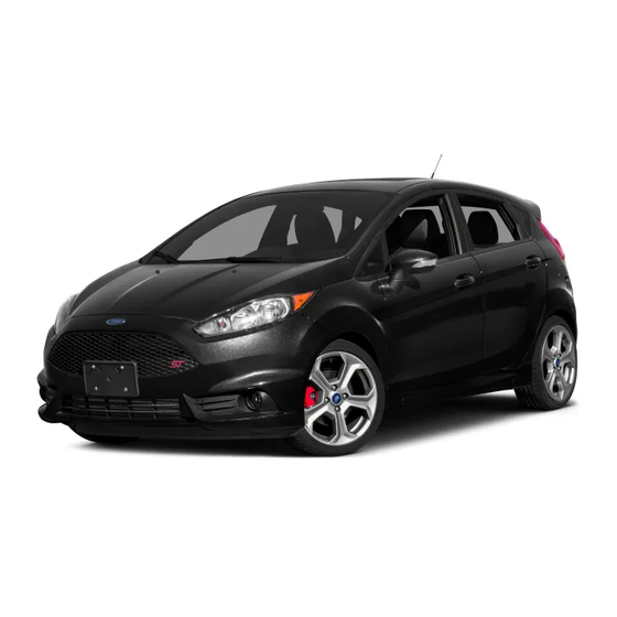 Ford 2016 FIESTA ST Supplement Manual