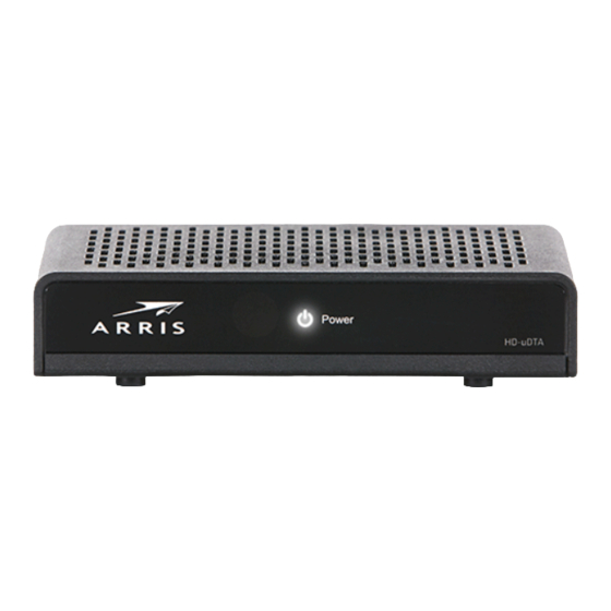 Arris HD-DTA100u Quick Start Manual