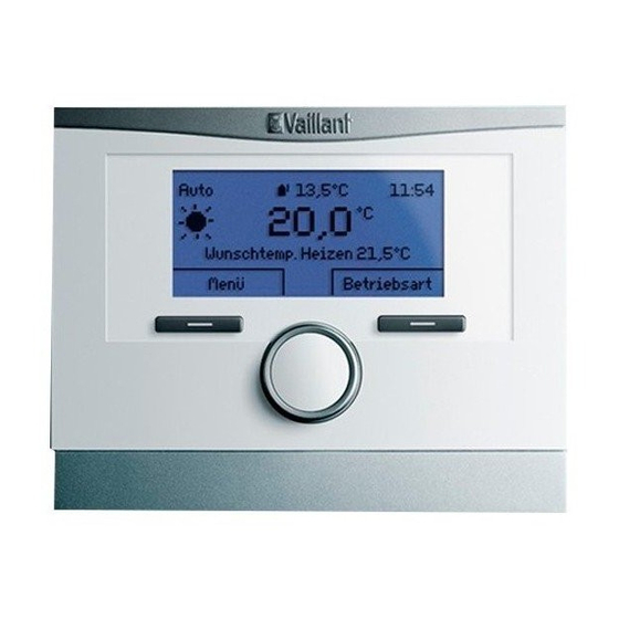 Vaillant multiMATIC VRC 700/5 Operating Instructions Manual