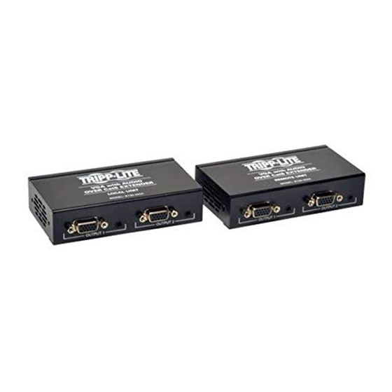 User Manuals: Tripp-lite B130-202 VGA Cat5 Extender