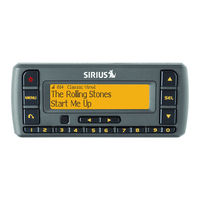 Sirius Satellite Radio Satellite Radio Plug-n-Play AM/FM SV3 User Manual