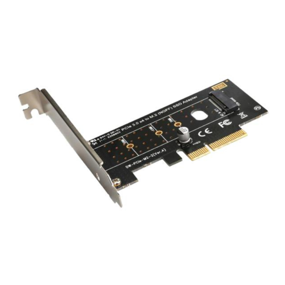 User Manuals: Evolveo NVME SSD PCIe Expansion Card
