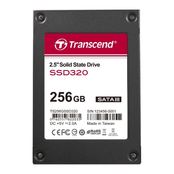 Transcend SSD320 User Manual
