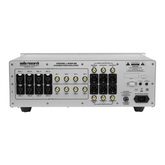 Audio Research LS28SE Manual