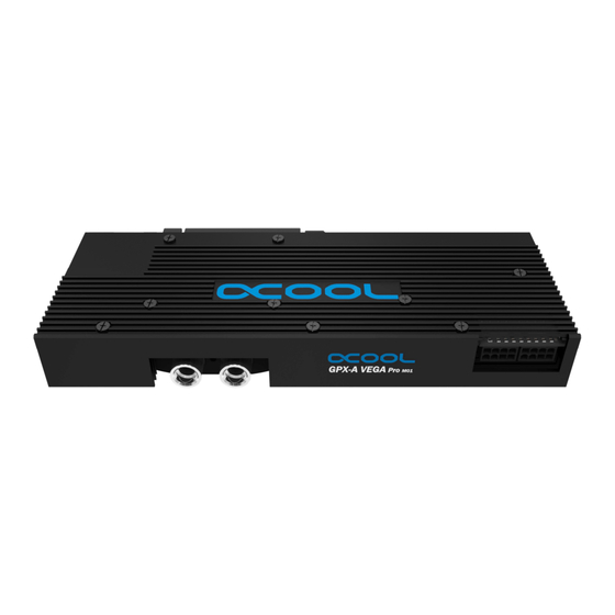 Alphacool GPX A Vega pro M01 Instruction Manual