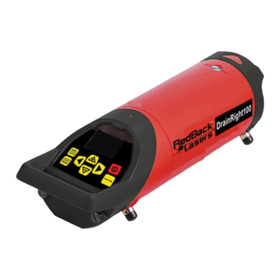 RedBack Lasers DrainRight100 Instruction Manual