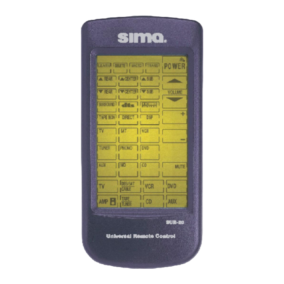 Sima SUR-20 User Manual