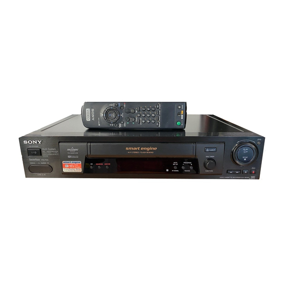 Sony SLV-SE800G Operating Instructions Manual