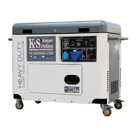 Könner & Söhnen HEAVY DUTY KS 9200HDE ATSR Owner's Manual