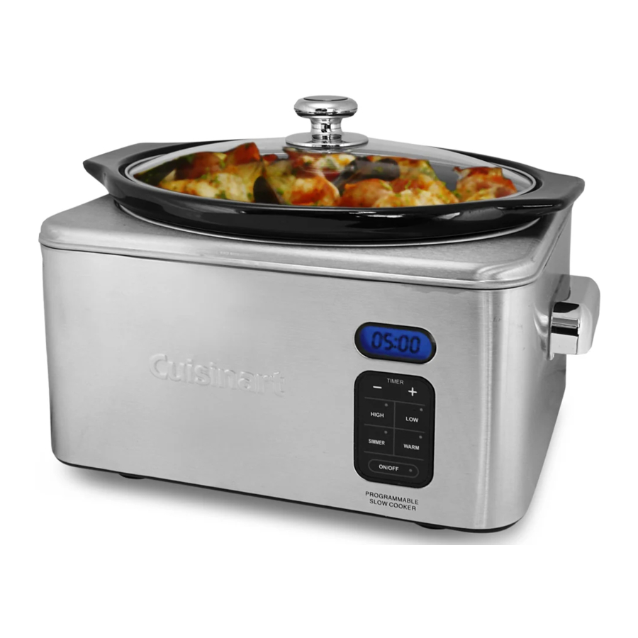 Cuisinart PSC-650 - Programmable Slow Cooker Manual