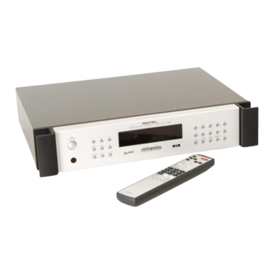 Rotel RT-1082 Owner's Manual