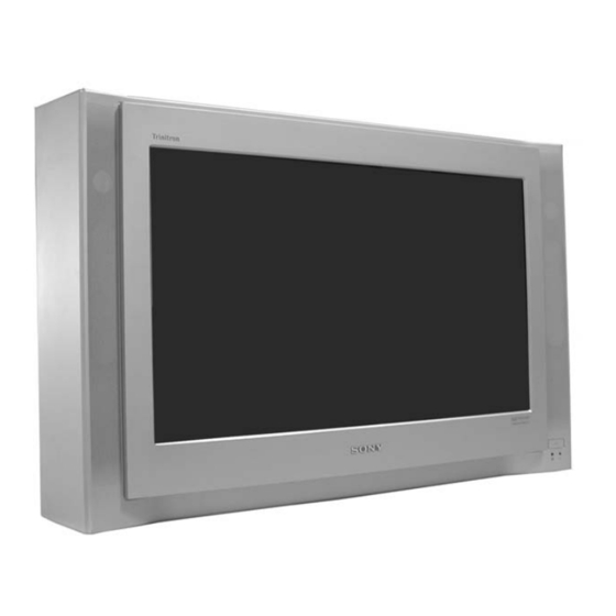 Sony FD Triniton KD-28DX40U Service Manual