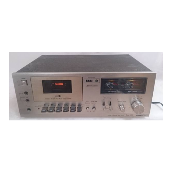 Onkyo TA-623 Instruction Book