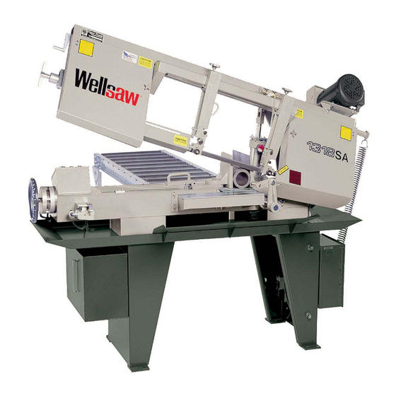 Wellsaw 1318 -SA Operating And Maintenance Manual
