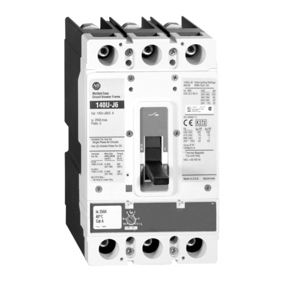 Rockwell Automation Allen-Bradley 140UE Installation Instruction