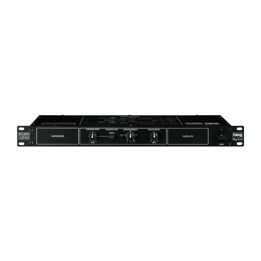 Stageline MCX-200/SW Instruction Manual