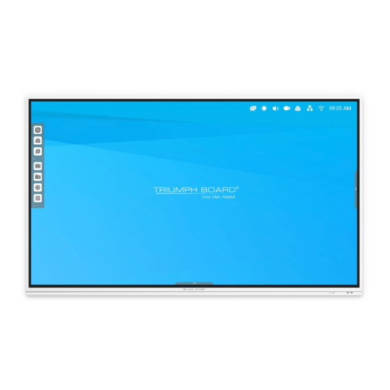 TRIUMPH BOARD INTERACTIVE FLAT PANEL PRO Series Manuals