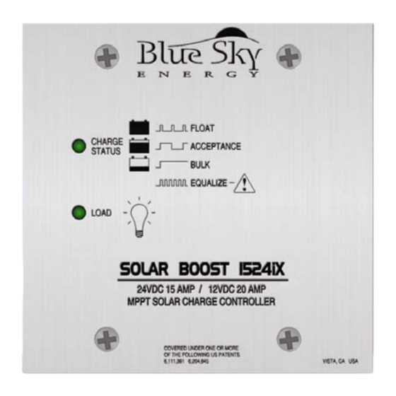 BLUE SKY SOLAR BOOST 1524iX Manuals