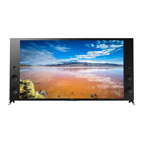 Sony BRAVIA KD-55X9350D Manuals