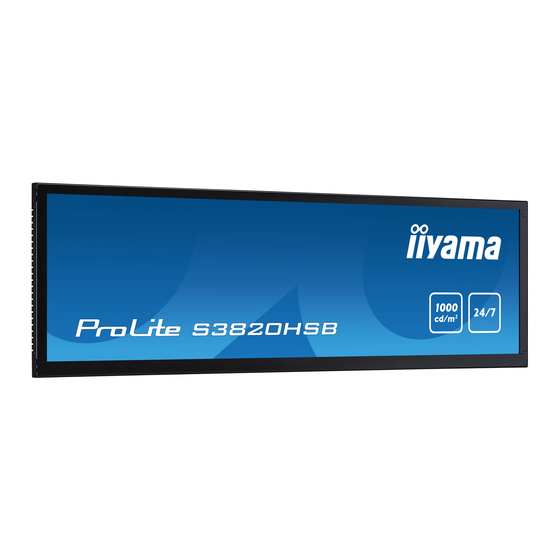 Iiyama ProLite S3820HSB User Manual
