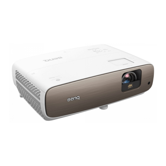 BenQ CinePrime Series Quick Start Manual