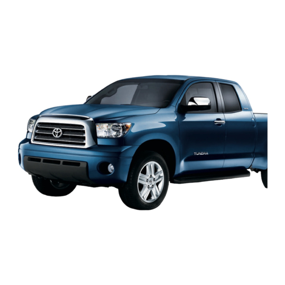 Toyota Tundra Quick Reference Manual