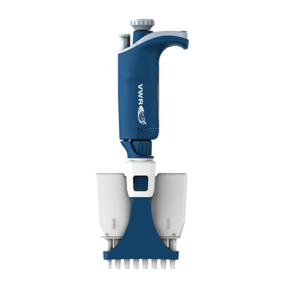 VWR ELECTRONIC PIPETTE Quick Start Manual