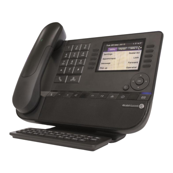 Alcatel-Lucent Enterprise Premium DeskPhone 8068 BT User Manual