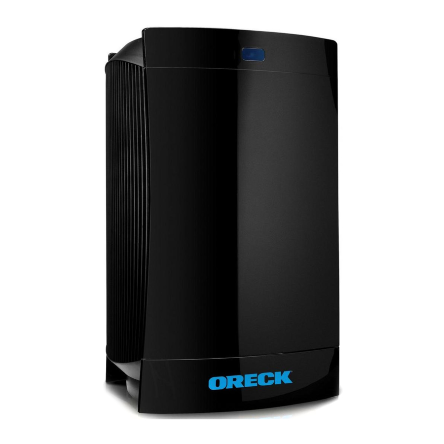 Oreck DualMax - Air Purifier Manual