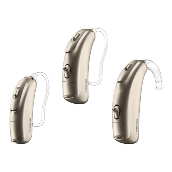 Phonak Bolero B Manuals