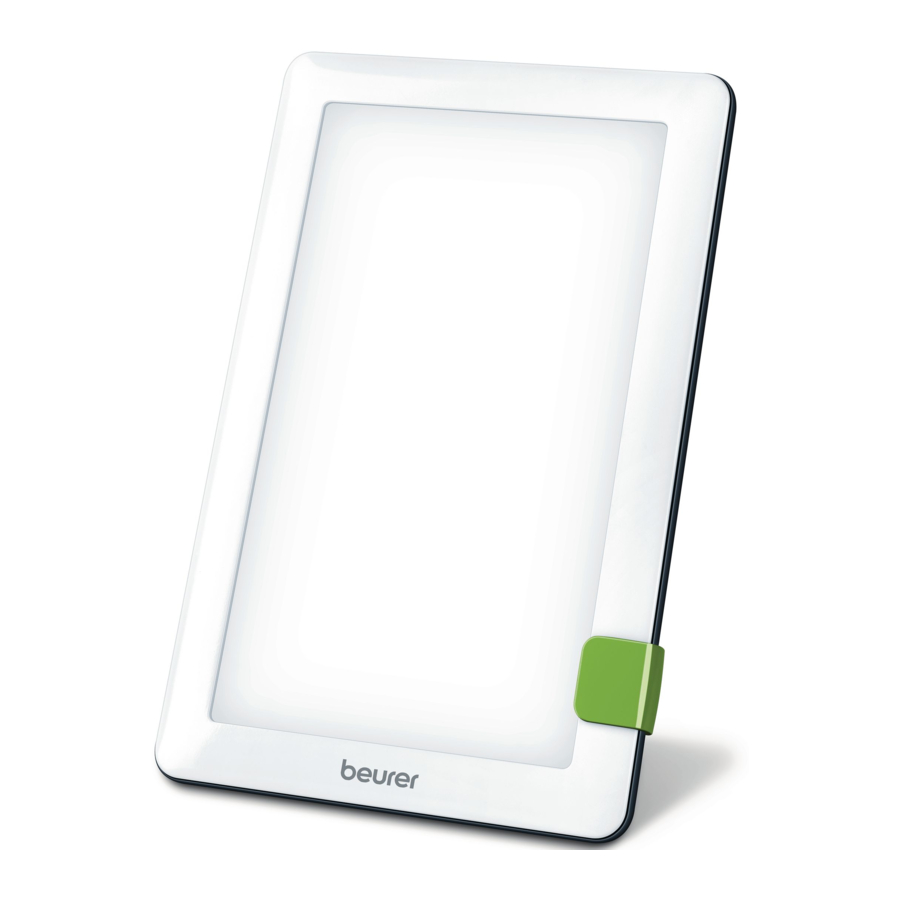 Beurer TL30 - Phototherapy Unit Manual