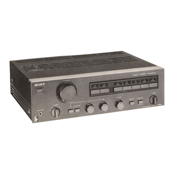 Sony TA-F222ES Manuals | ManualsLib
