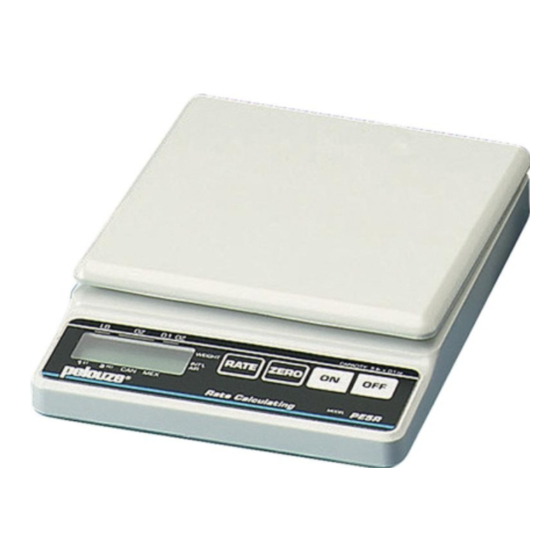 Pelouze Electronic Weighing Instruments PE5R Operator's Manual