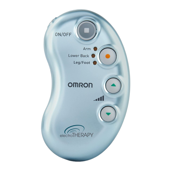 Omron electro THERAPY Quick Start Manual