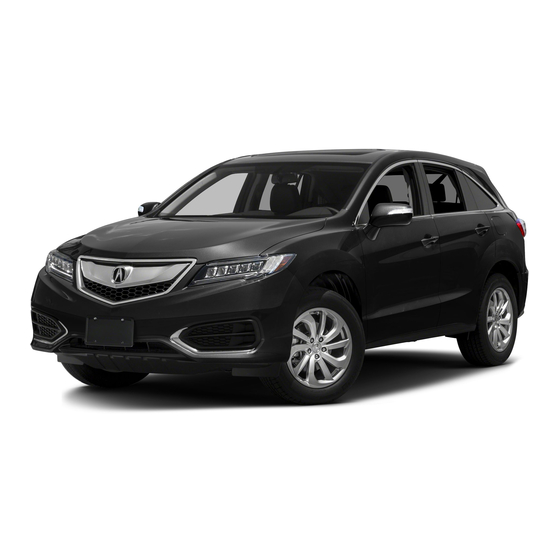 Acura 2016 RDX Online Reference Owner's Manual