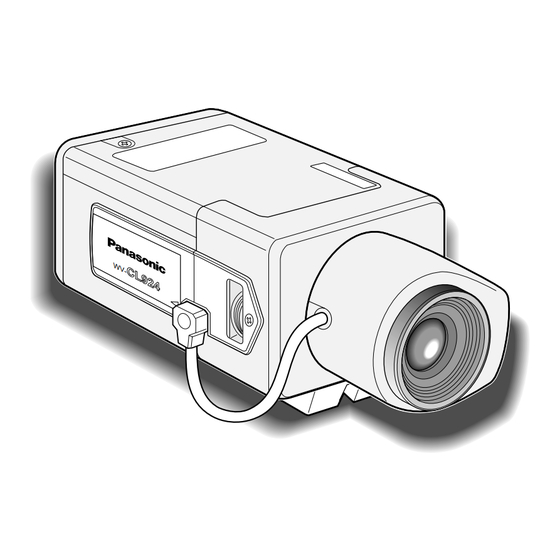 Panasonic WV-CL920 Operating Instructions Manual