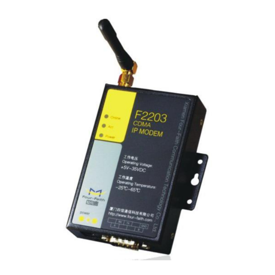Four-Faith F2203 User Manual