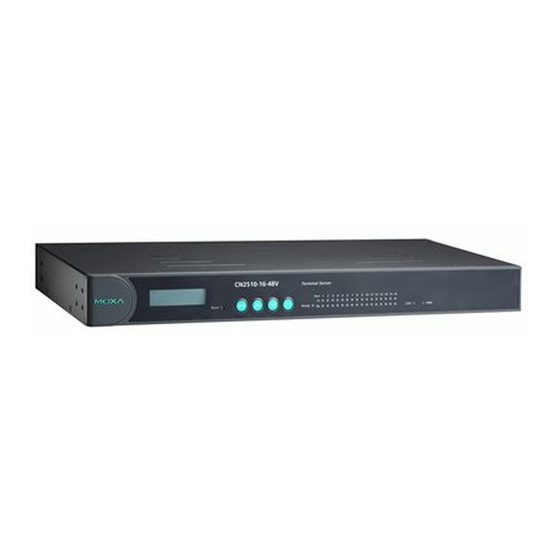 User Manuals: Moxa Technologies CN2510-8 Async Server