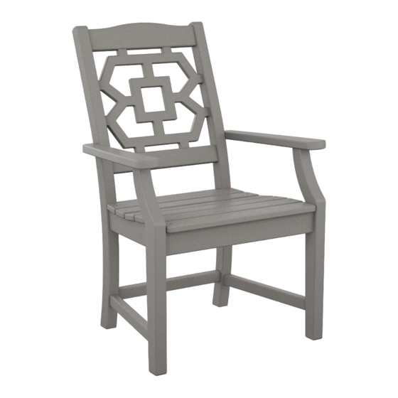 Polywood Chinoiserie MSTGD290 Assembly Instructions