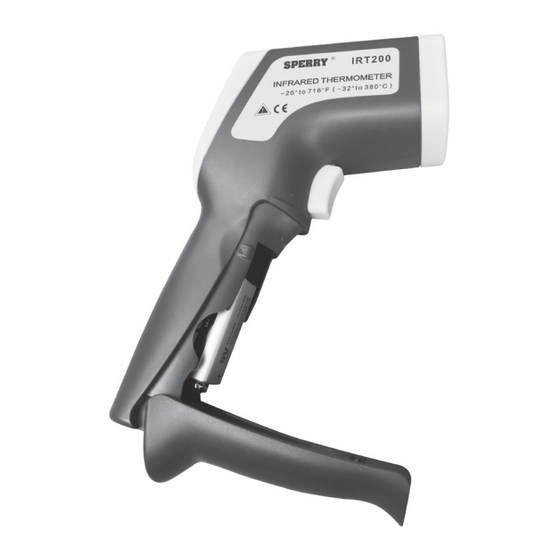 Sperry instrument TempCheck IRT200 Operating Instructions