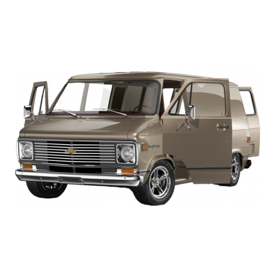Chevrolet SPORTVAN G10 SERIES Service Manual