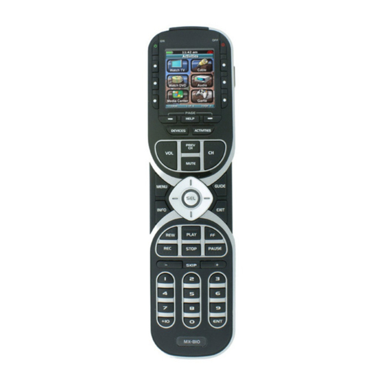 Universal Remote Control Complete Control MX-810 Operating Manual