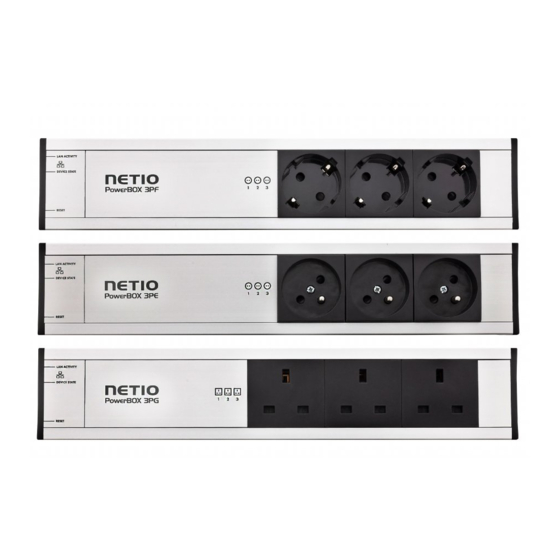 Netio PowerBOX 3PF Manuals