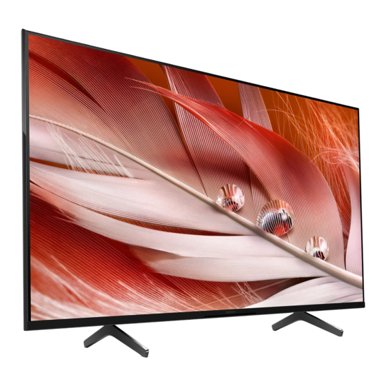 Sony XR-65X90SJ Reference Manual